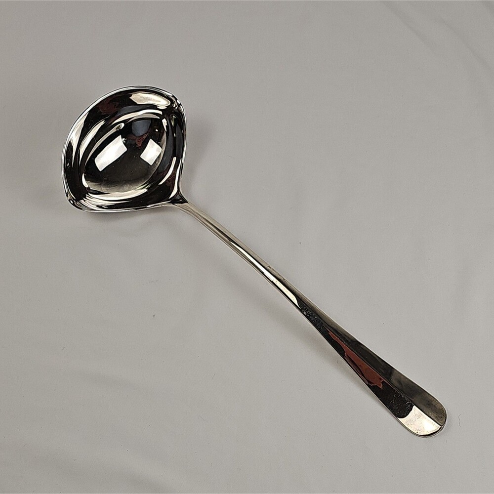 Vintage Silver Plate Serving Ladle Large Soup Gravy Punch Ladle Unbranded